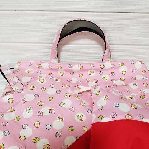 入園 入学 すみっこぐらし レッスンバッグ 上靴入れ コップ袋 3点