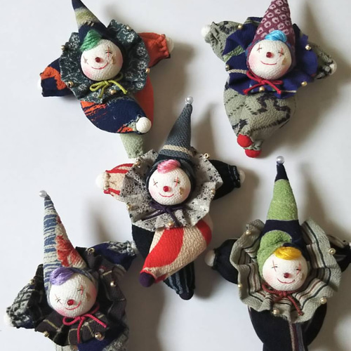 ピエロブローチ ブローチ くるみ 通販 7266036｜Creema(クリーマ)