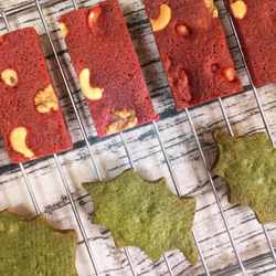 ☃クリスマス☃　お口でほどけるRED BROWNIE&ほろ苦GREEN COOKIES 2枚目の画像