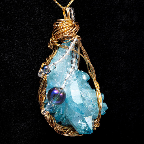 置物】ANGEL(エンジェル) アクアマリン製 ペンダント 【公式通販】