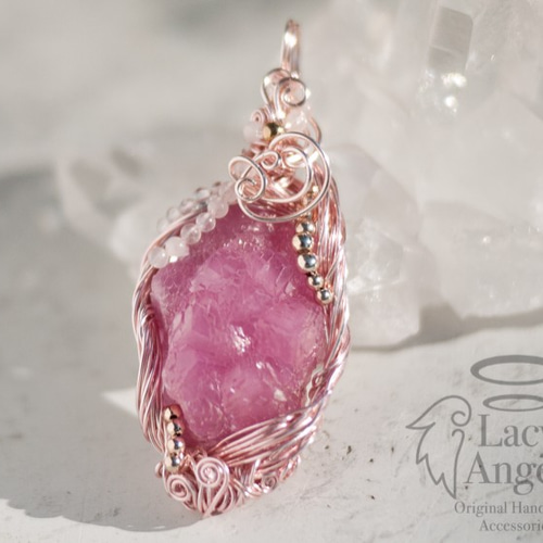 ピンクコバルトカルサイトペンダントトップ “アフロディーテⅡ