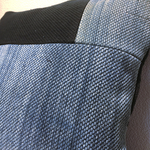 45x45一点もの ビンテージ 藍染 剣道着 リメイク クッション