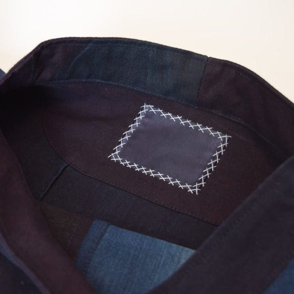 KIRIKOMI"切込”  スモック プルオーバー ジャケット ヴィンテージ 藍染 ボロ パッチワーク vintage 6枚目の画像