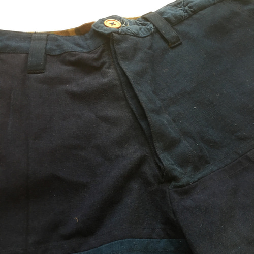 藍染 襤褸 リメイク パッチワーク ショーツ Japanese Indigo
