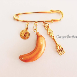 ♥ Miss Granger ♥  經典芭娜娜別針 Classic Banana Pin（銅色） 第3張的照片