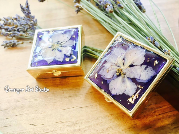 ♥ Miss Granger ♥  ☆藍紫色千鳥草胭脂盒/飾品盒 Larkspur Rouge Box☆ (內格可拆) 第1張的照片