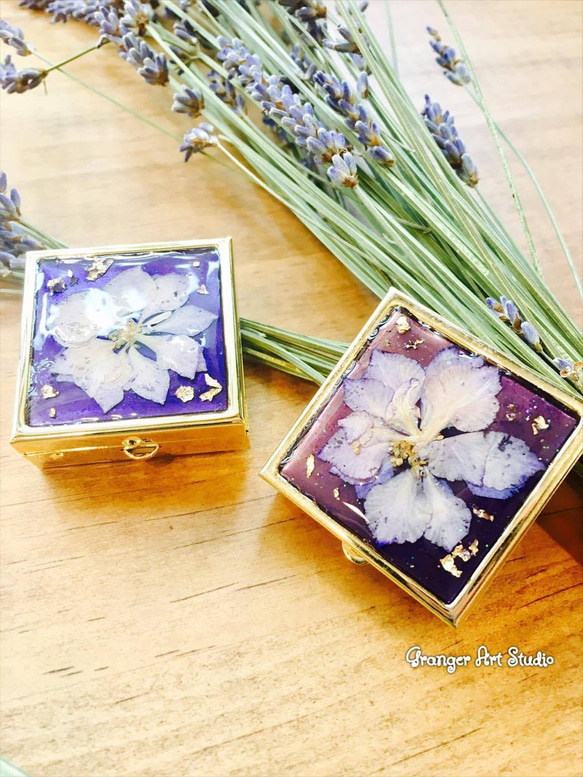 ♥ Miss Granger ♥  ☆藍紫色千鳥草胭脂盒/飾品盒 Larkspur Rouge Box☆ (內格可拆) 第4張的照片