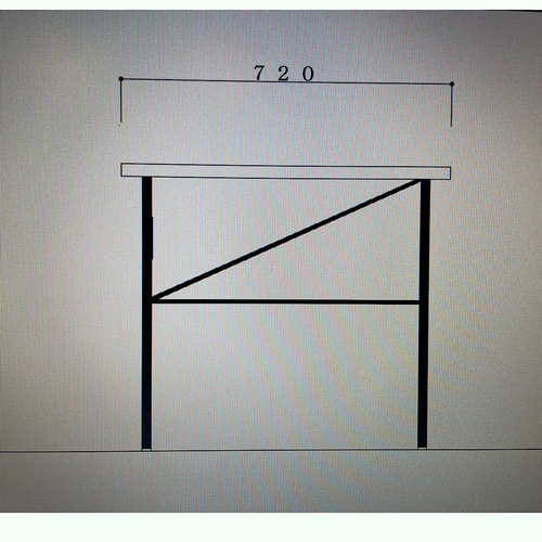 アイアンダイニングテーブル ※艶消ウレタン塗装含 ダイニングテーブル