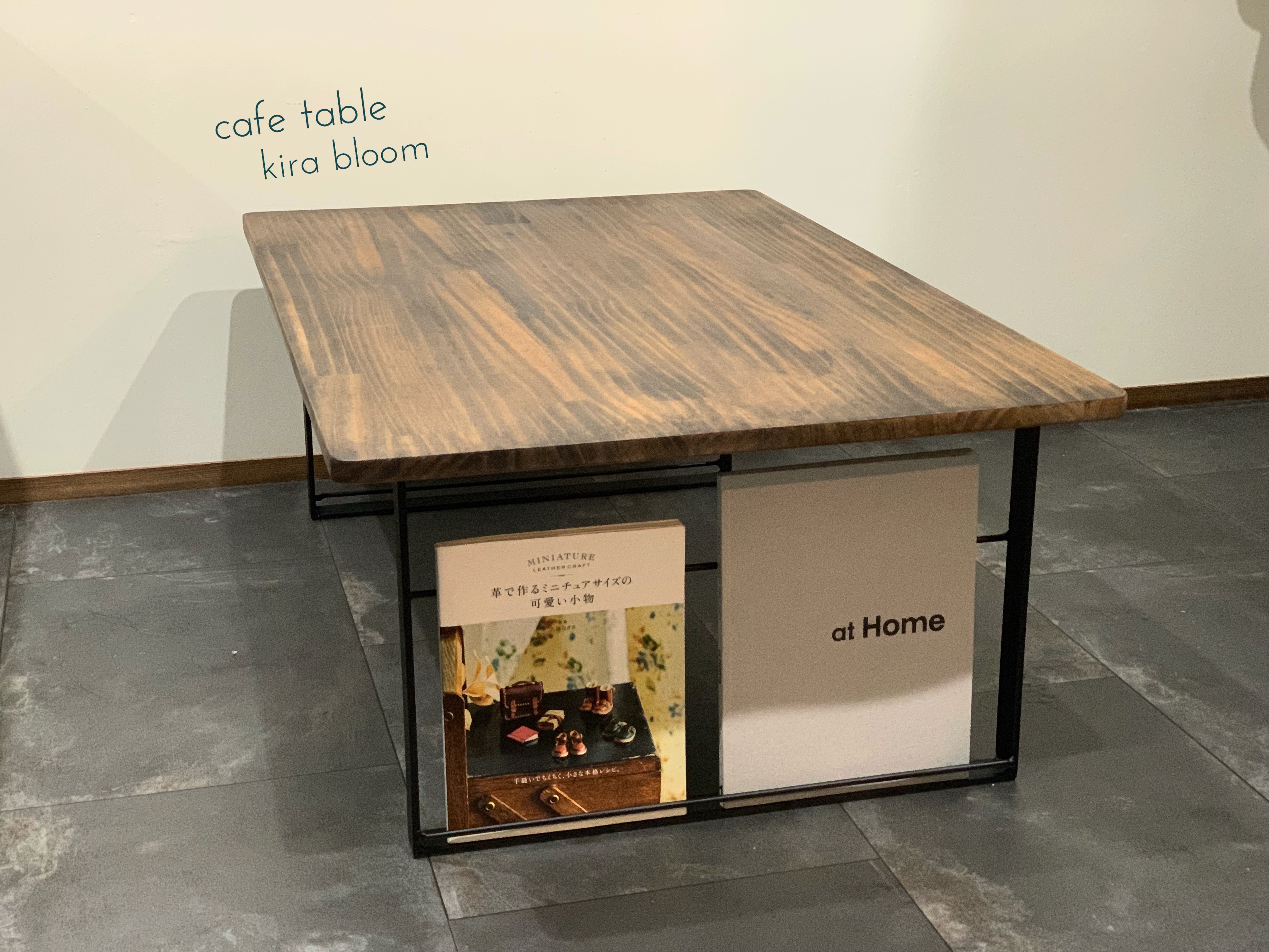 アイアンカフェテーブル✳︎ヴィンテージブラックver  ※艶消しウレタン含む