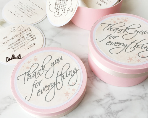 在庫限り】寄せ書きBOX -Pink- メッセージカード TSUMUGIFT 通販
