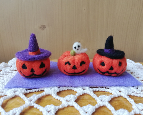 業務用 フェルト トリミングチョーカー　キラキラハロウィン70個　カボチャオバケ 業務用 フェルト トリミングチョーカー キラキラハロウィン70個