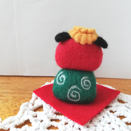 羊毛フェルト　獅子舞犬　受付中です^_^ 受注制作 獅子舞の羊毛フェルト置き物 完成次第発送致します