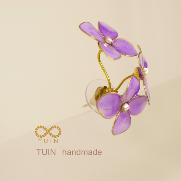 ﹝接單製作﹞六月商品 / 繡球花 / 紫陽花 / 不透明紫色 第3張的照片