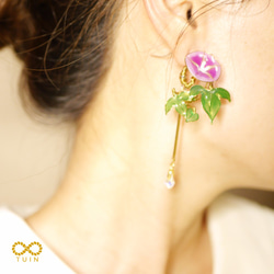 ﹝現貨﹞夏季限定商品 /朝顏 / 牽牛花 (此為販售右耳單只賣場) 第1張的照片