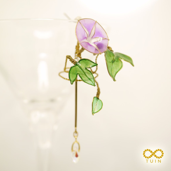 ﹝現貨﹞夏季限定商品 /朝顏 / 牽牛花 (此為販售右耳單只賣場) 第3張的照片