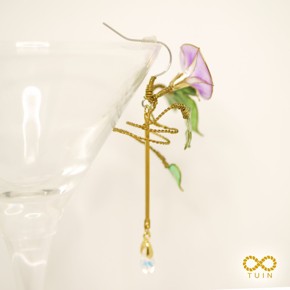 ﹝現貨﹞夏季限定商品 /朝顏 / 牽牛花 (此為販售右耳單只賣場) 第5張的照片