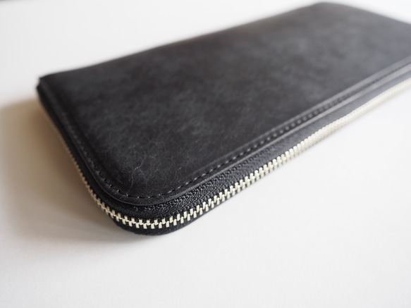 margot 薄くて軽くて大容量な長財布 24ZipWallet  ブラック 2枚目の画像