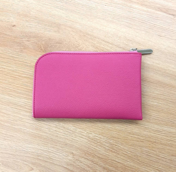 薄くて軽いコンパクトな財布  10枚カードポケット　カラフル ディープピンク スクイーズ squeeze 5枚目の画像