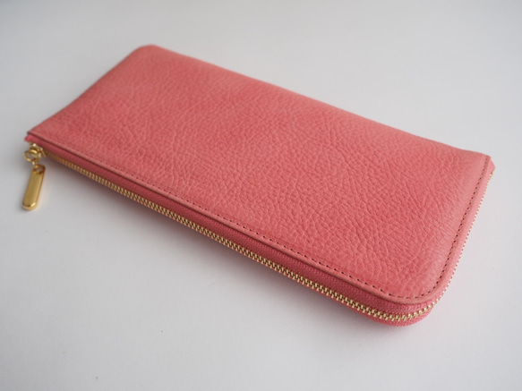 ベネーレ　薄くて軽くて大容量な長財布 24ZipWallet　ピンク 3枚目の画像