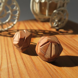Woodjelry（ウッジェリー）シリーズ　屋久杉_ローズ　ART工房Nobのアクセサリー 2枚目の画像