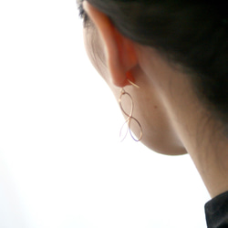 14kgf りぼん ゆらゆらpierce&earring 4枚目の画像