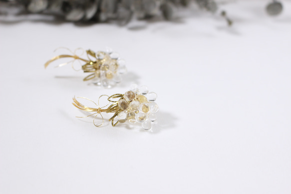 雫 bouquet pierce&earring 1枚目の画像