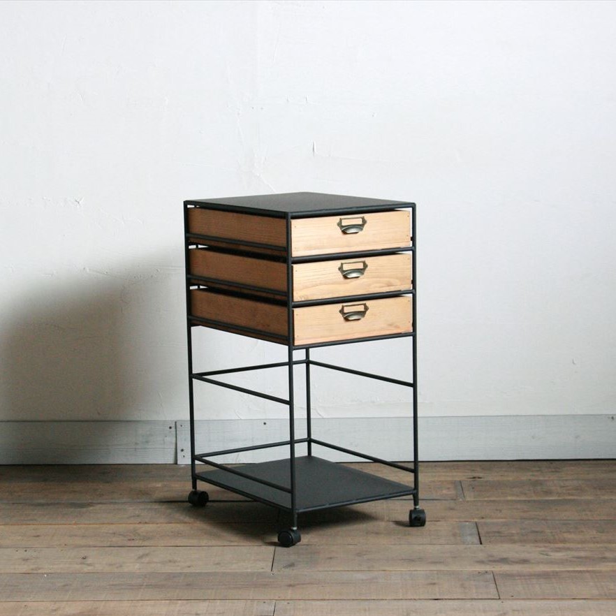 キャスター付きドロワーシェルフ　【サイズオーダー可】