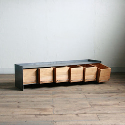 sakura house様オーダー専用　アイアンと木箱のローチェスト 4枚目の画像