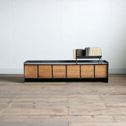 横幅120cm｜ライトグレー｜テレビボード｜ボックステーブル｜薄塗り