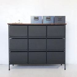 アイアン脚のシューズラック（3足9段、27足用） 靴箱・下駄箱