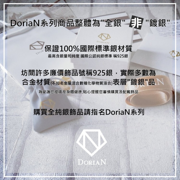 獨家設計DoriAN純銀手作品牌 祈願銀葉子 925純銀項鍊 附精美禮物包裝 附純銀保證卡 幸運葉 生日禮物 現貨 第7張的照片