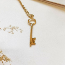 獨家設計DoriAN手作銀飾品牌 Key幸福銀鑰匙18K金純銀項鍊 925純銀 附精美禮物包裝及純銀保證卡 現貨 金鑰匙 第3張的照片
