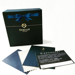 【8折】DoriAN銀飾品牌 雙子星星 18K金純銀項鍊 生日禮物 星星項鍊 附純銀保證卡 精美禮物包裝 專用拭銀布 第8張的照片