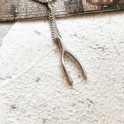 獨家DoriAN銀飾品牌 Wishbone 許願骨 純銀項鍊 禮物 生日禮物 925純銀 附精美禮物 附純銀保證卡 第2張的照片