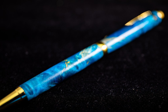 メープルスタビライズドウッド藍色BP（ボールペン）