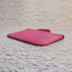 ラム薄い財布 - ピンク 3枚目の画像