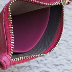 ラム薄い財布 - ピンク 6枚目の画像