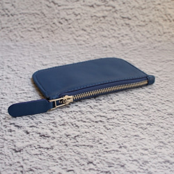 超薄型ラムスキン財布 - ブルー 1枚目の画像