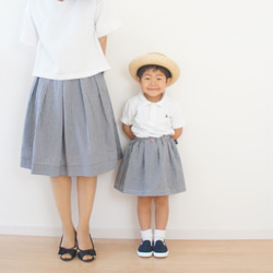 ◇即発送可能◇kids　size100　裏地付きふんわりタックスカート 4枚目の画像