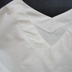 ◇受注生産sizeMorL◇ふんわりタック袖の白色ブラウス 6枚目の画像