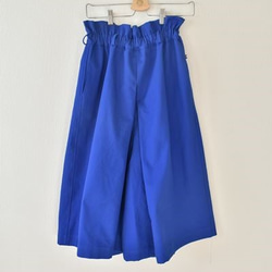 ◇即納品可能◇スカートみたいなキュロットsizeFREE～ブルー～ 2枚目の画像