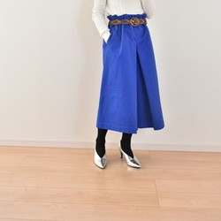 ◇即納品可能◇スカートみたいなキュロットsizeFREE～ブルー～ 6枚目の画像