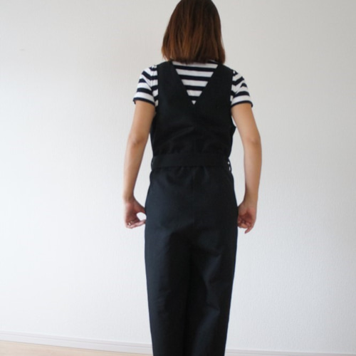 ◇受注生産S～3L◇2WAYウエストリボンベルトのサロペット