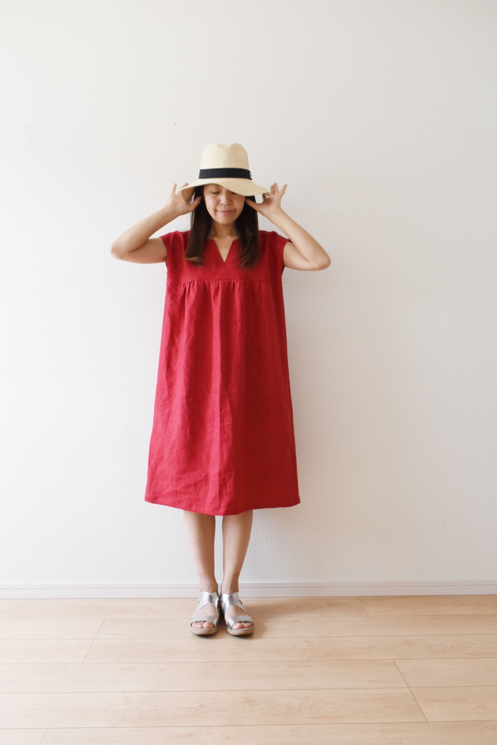 ハンドメイド　ワンピース　100size