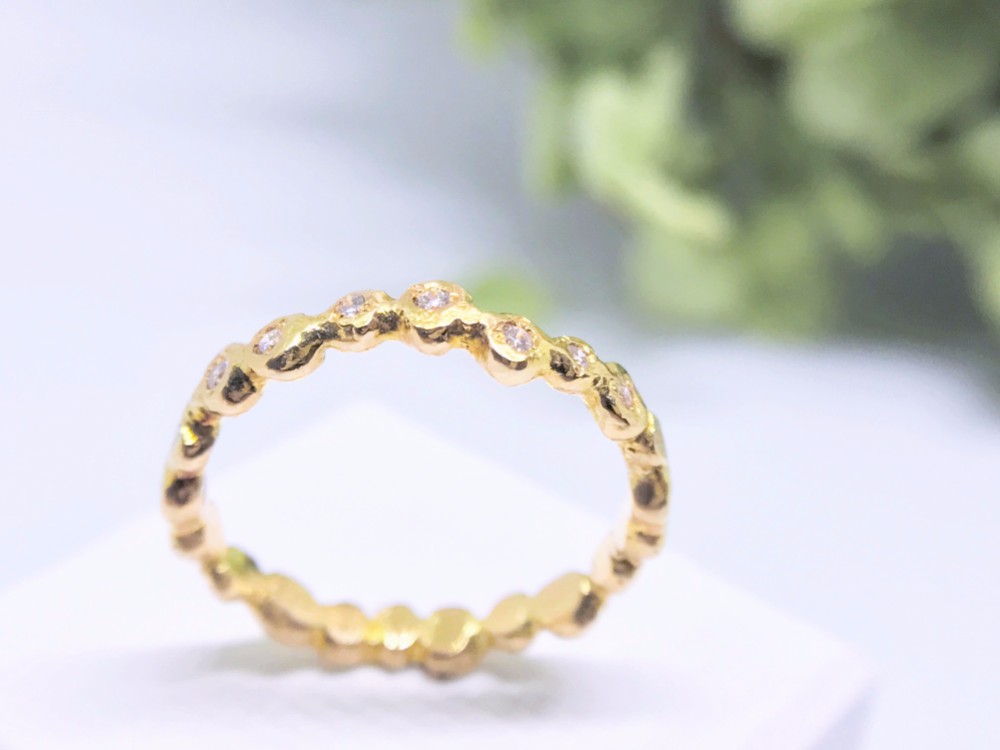 ◆K10◆ ハーフエタニティリング