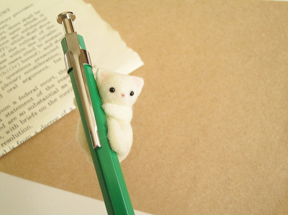 にゃんこボールペン（白猫） 1枚目の画像