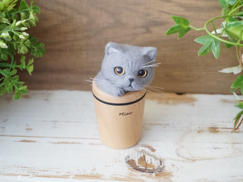 羊毛フェルト 猫 ハンドメイド 幸鳥＊ことり＊屋様様専用