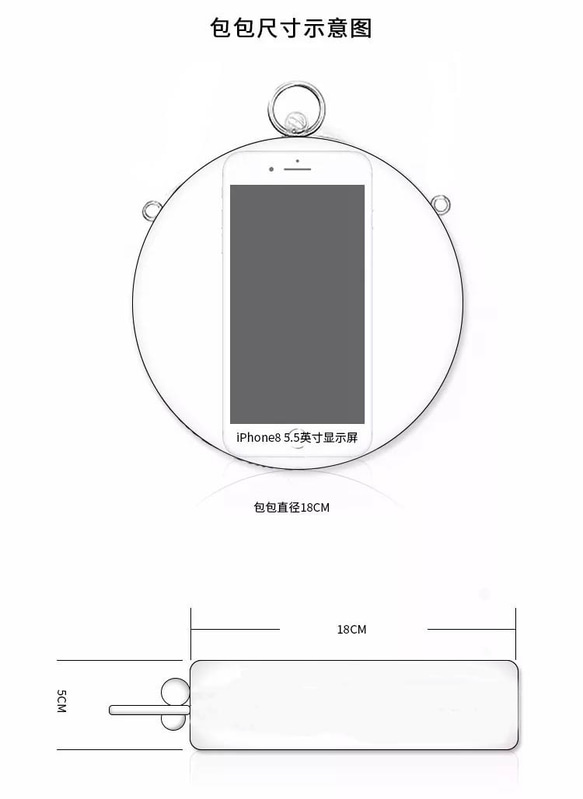 [送料無料]新しい和風のシェルシェルファンパープルラウンドバッグスリースタイルのポータブルショルダーショルダーショルダーゴールド 8枚目の画像