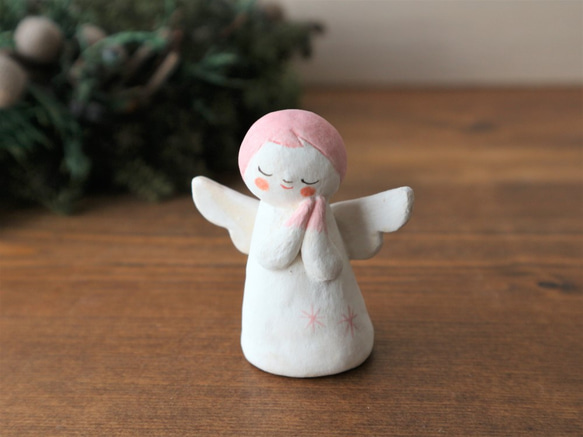 陶器で作った天使 　祈り(B) 2枚目の画像