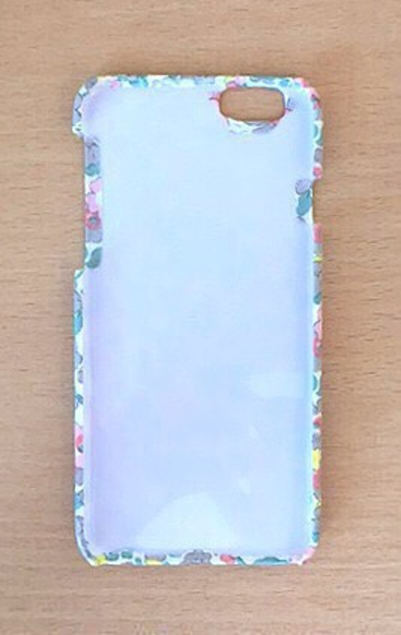 iphone8 iPhonex対応☆花柄☆リバティ生地　３色 5枚目の画像